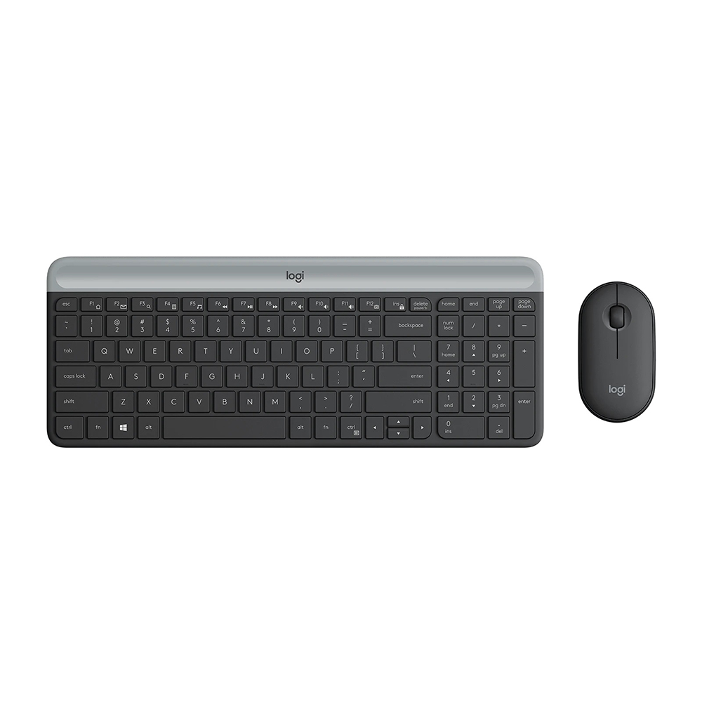 Logitech MK470 Slim, Compact & Quiet Wireless Keyboard & Mouse Combo (Graphite)