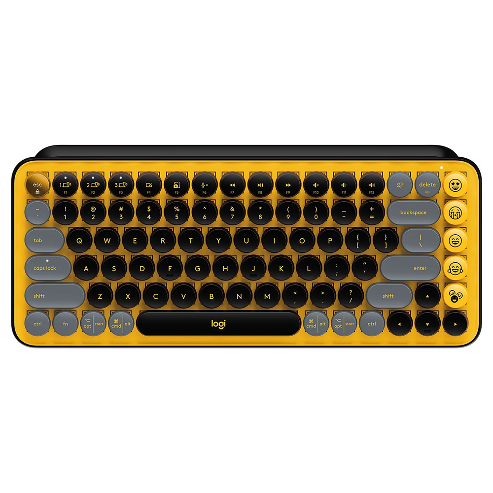 Logitech POP KEYS Wireless Mechanical Keyboard with Customizable Emoji Keys - Bluetooth Keyboard