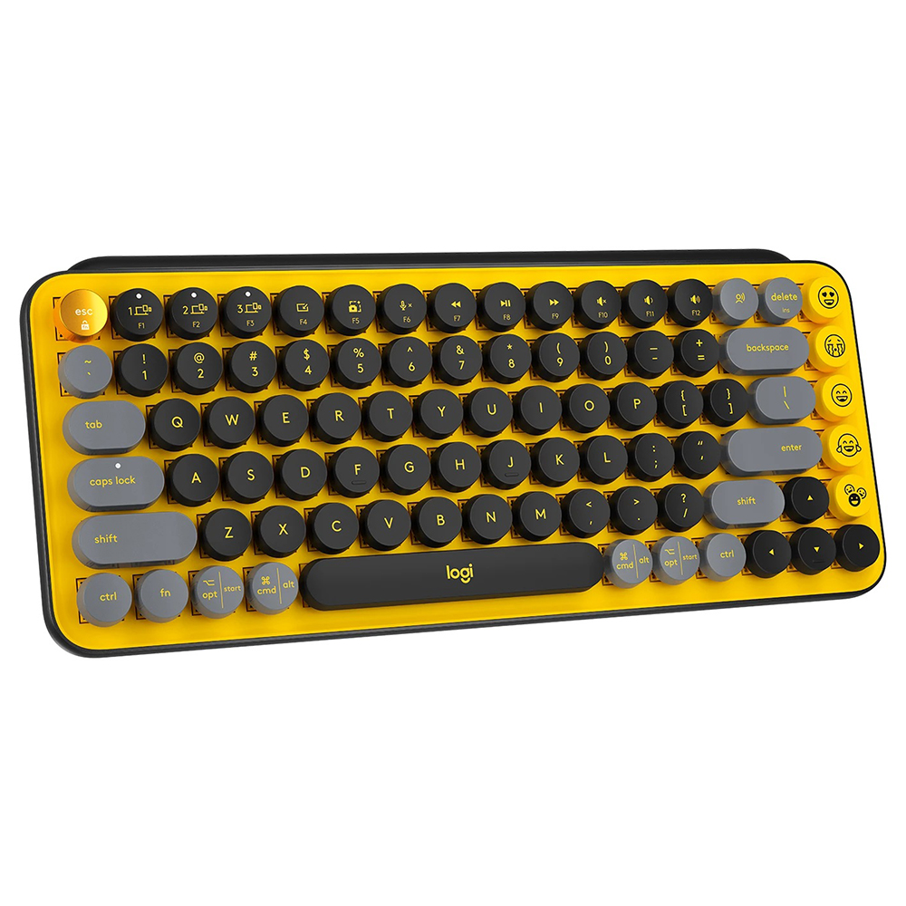 Logitech POP KEYS Wireless Mechanical Keyboard with Customizable Emoji Keys - Bluetooth Keyboard