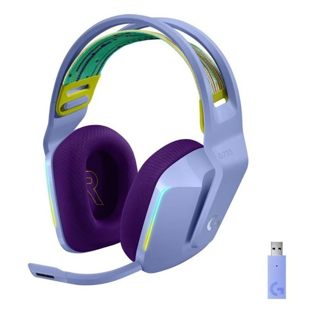 Logitech G733 LIGHTSPEED Wireless RGB Gaming Headset , Blue Voice Technology , Pro-G Audio Drivers