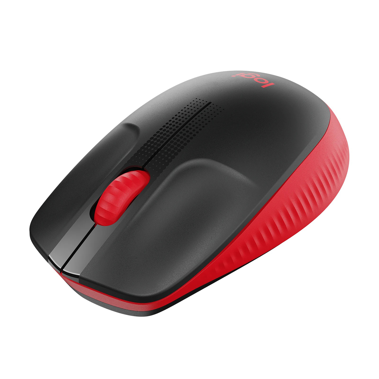 Logitech M190 Full Size Curve Design Wireless Mouse - Red