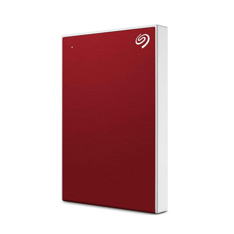 Seagate 2TB (Red) Backup Plus Slim Aluminium Portable External Hard Disk Drive