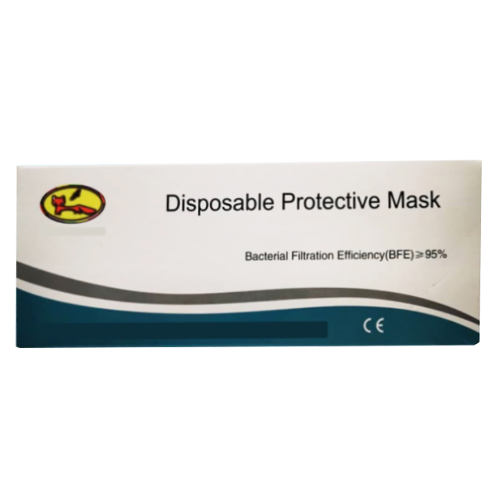 Disposable 3-Ply Non-woven Protective Face Mask (50pcs)