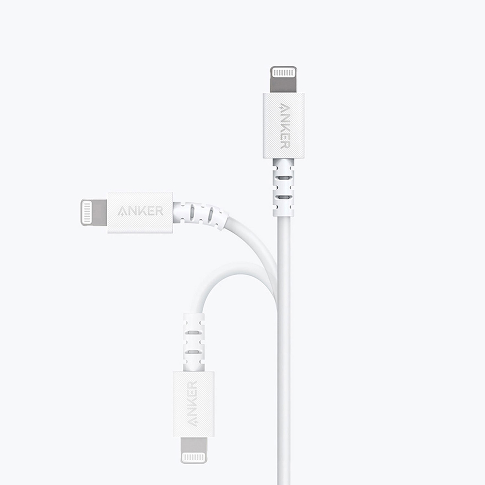 Anker A8613 PowerLine 6ft Select USB-C to Lightning Connector Cable - White (1.8M)