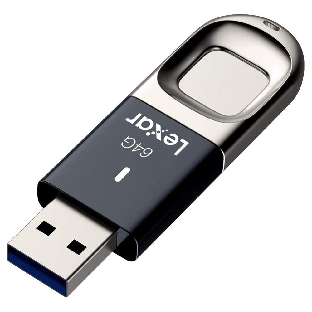 Lexar F35 Jumpdrive 64GB Fingerprint USB 3.0 Flash Drive (up to 150MB/s read)