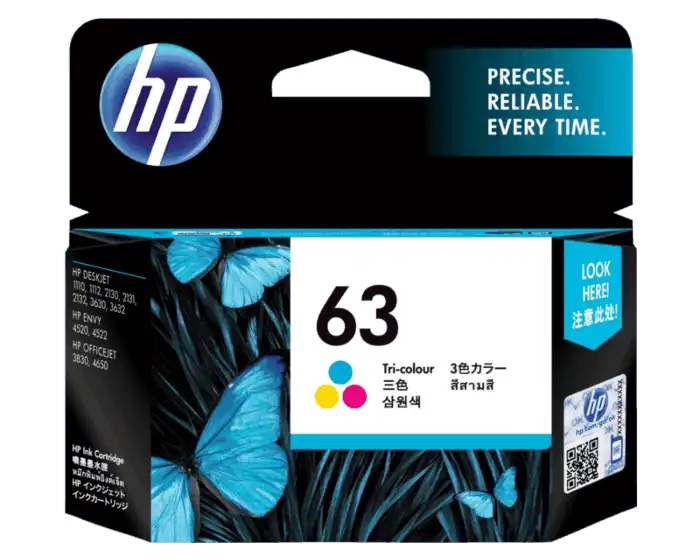 HP 63 Tri-color Ink Cartridge (F6U61AA)