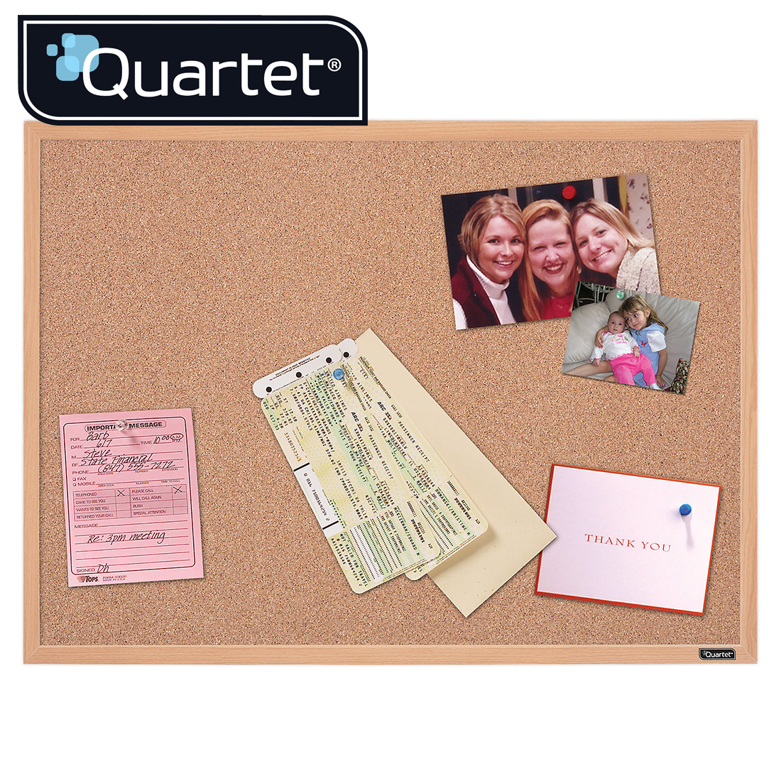 Quartet Oak Cork Frame Boards 35-380352Q