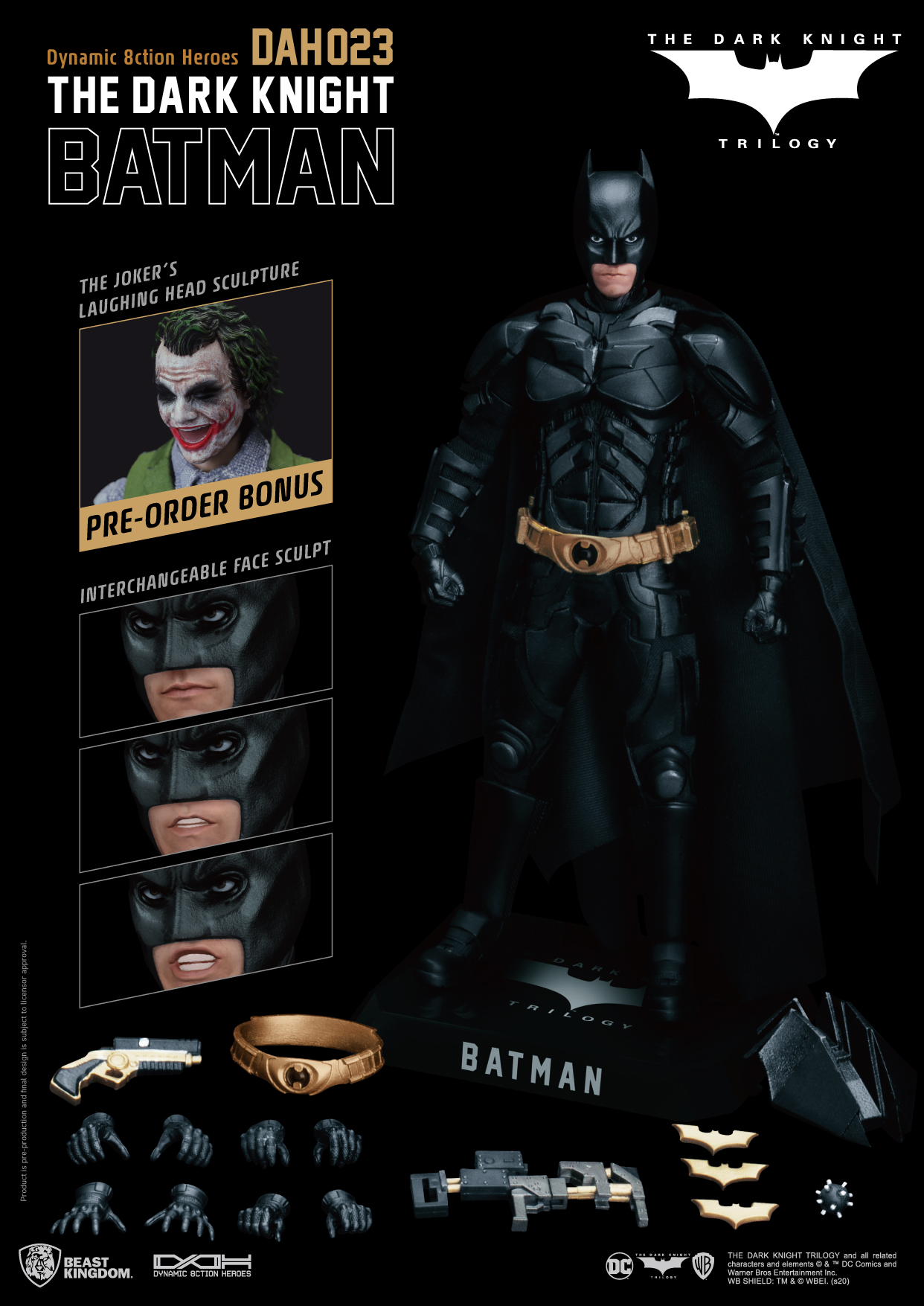 DC Dynamic 8ction Heroes : The Dark Knight - Batman (DAH-023)