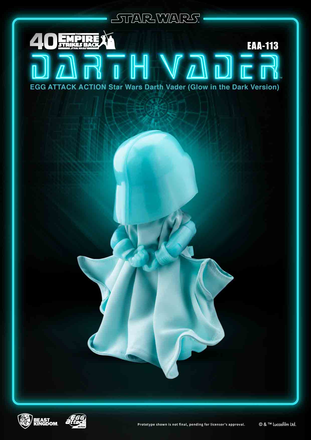 Star Wars Egg Attack Action : Darth Vader - Glow in the dark ver. (EAA-113)