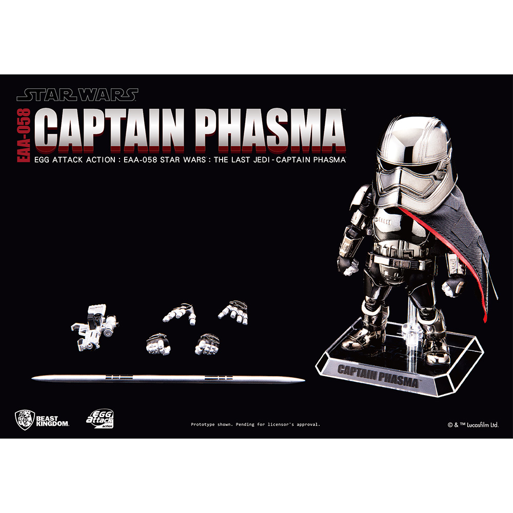 Beast Kingdom Star Wars The Last Jedi: Egg Attack Action EAA-058 Captain Phasma Action Figure