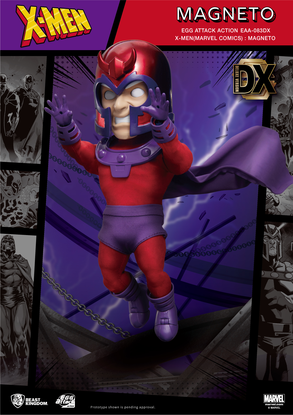 Marvel Egg Attack Action Figure : X-Men - Magneto Deluxe Version (EAA-083DX)