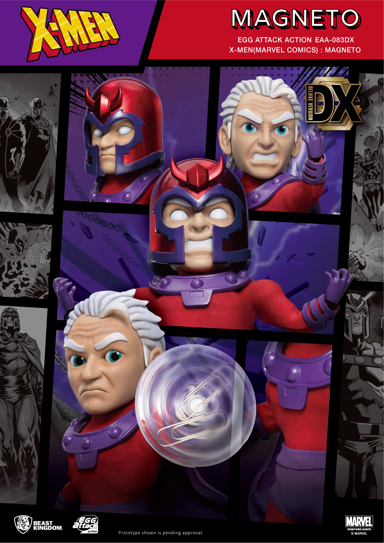 Marvel Egg Attack Action Figure : X-Men - Magneto Deluxe Version (EAA-083DX)