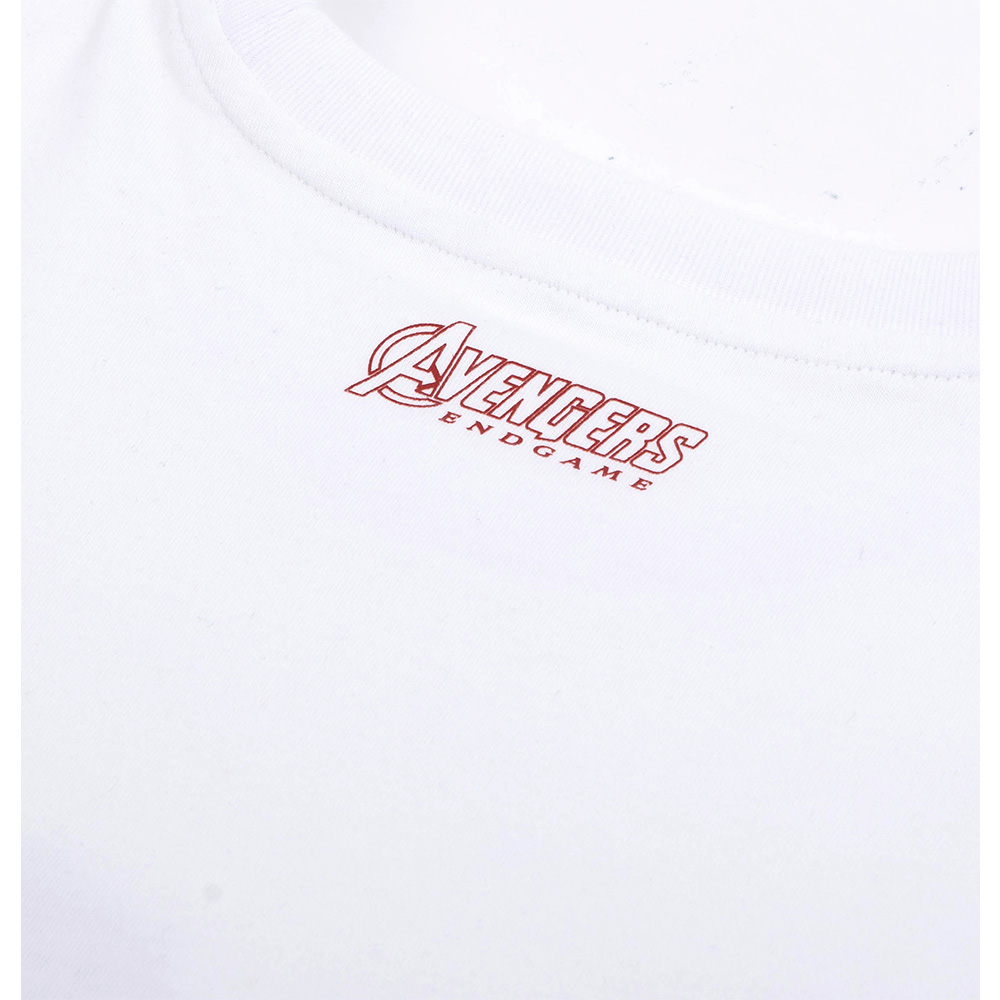 Avengers: Endgame Series Logo Tee (White, Size XL)