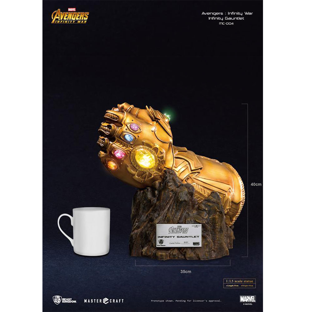 Avengers Infinity War: Master Craft - Infinity Gauntlet 1/1.5 Scale Statue (MC-004)