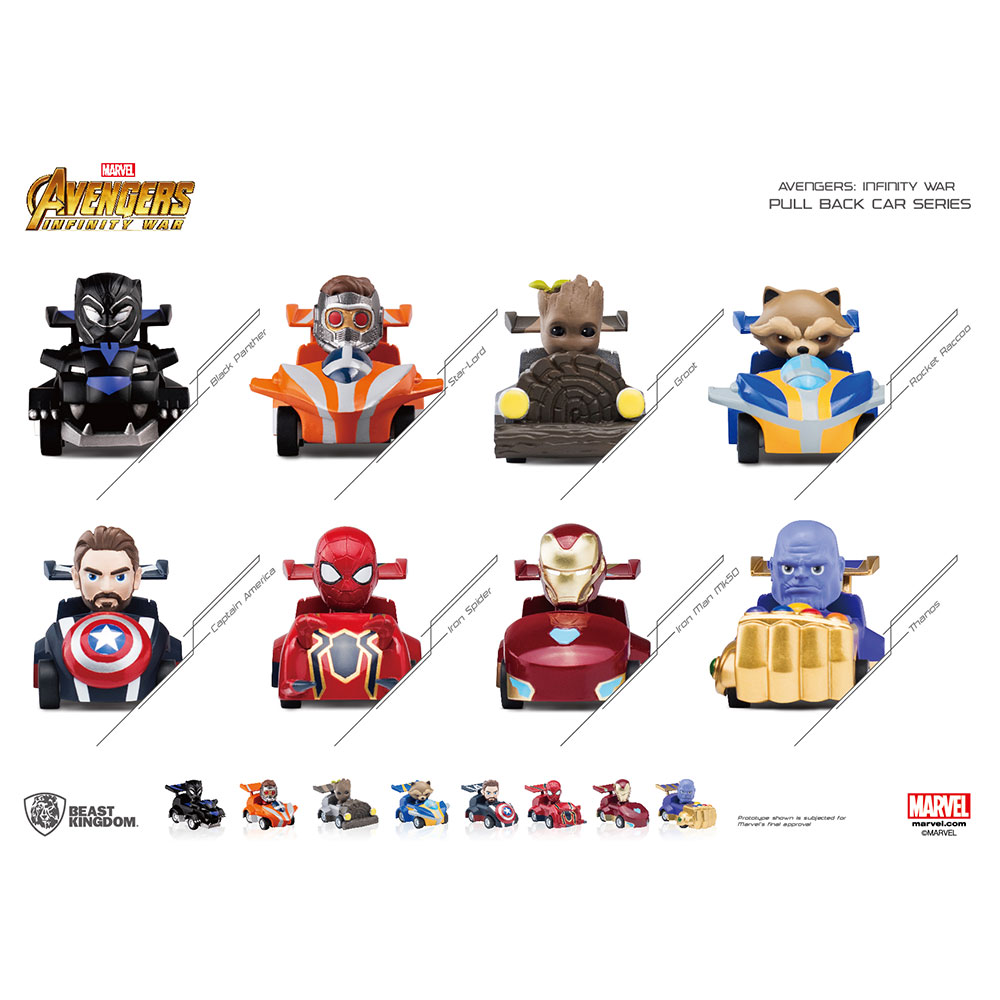 Marvel Avengers: Infinity War Pull Back Car Series - Captain America