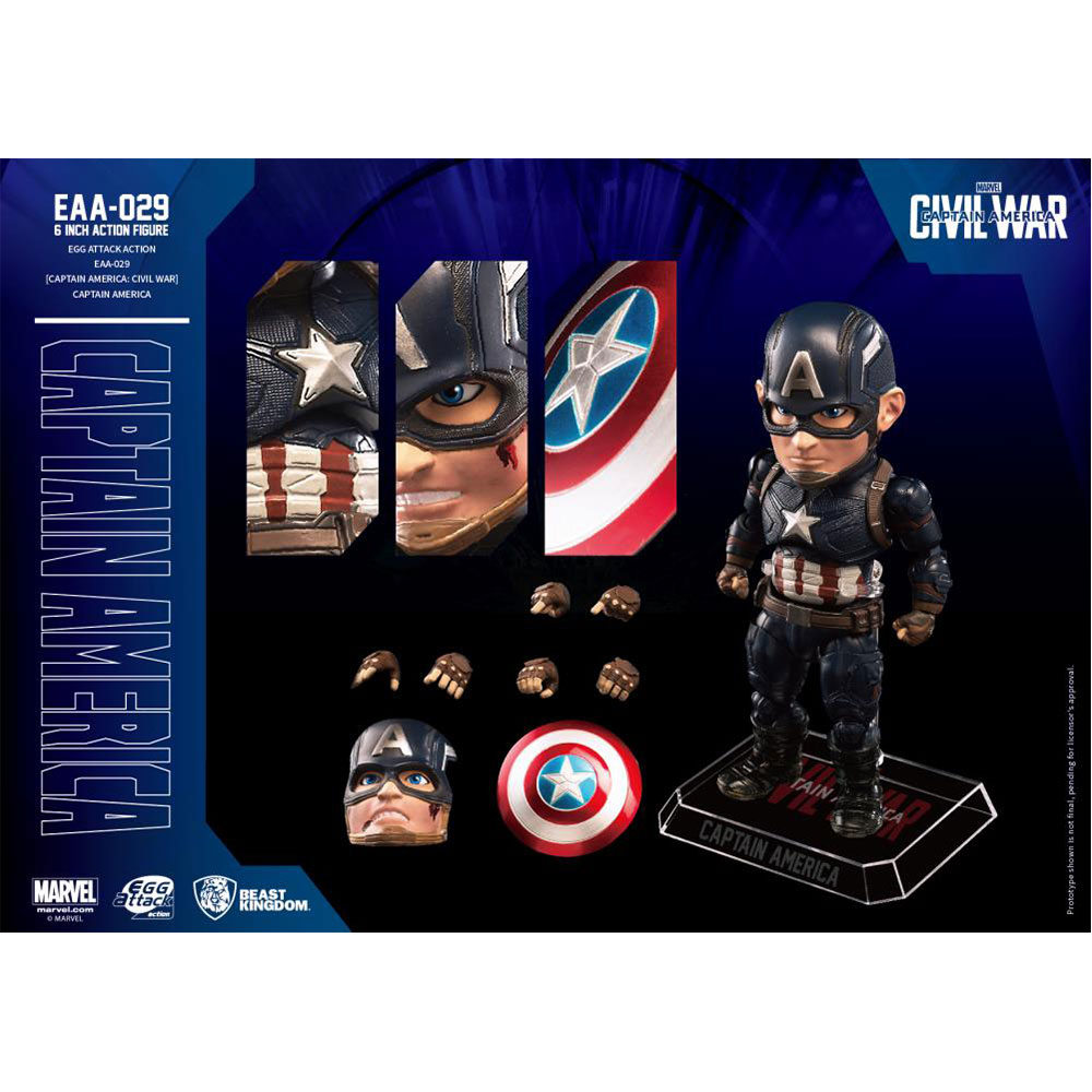Marvel Captain America: Civil War Egg Attack Action - Captain America (EAA-029)