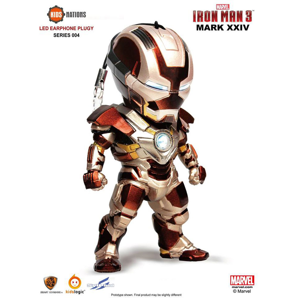 Marvel Iron Man 3 - Kids Nations - LED Earphone Plugy Series 004 (KN-004)