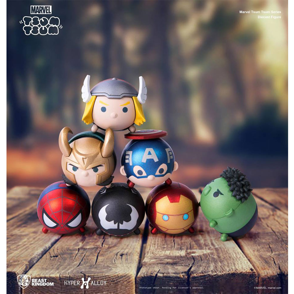 Marvel Tsum Tsum Series Diecast Figure - Hyper Alloy - Thor (HA-001)