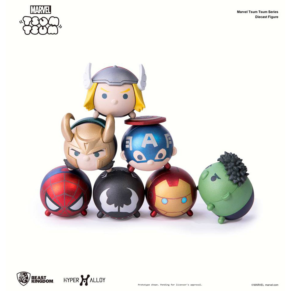 Marvel Tsum Tsum Series Diecast Figure - Hyper Alloy - Thor (HA-001)