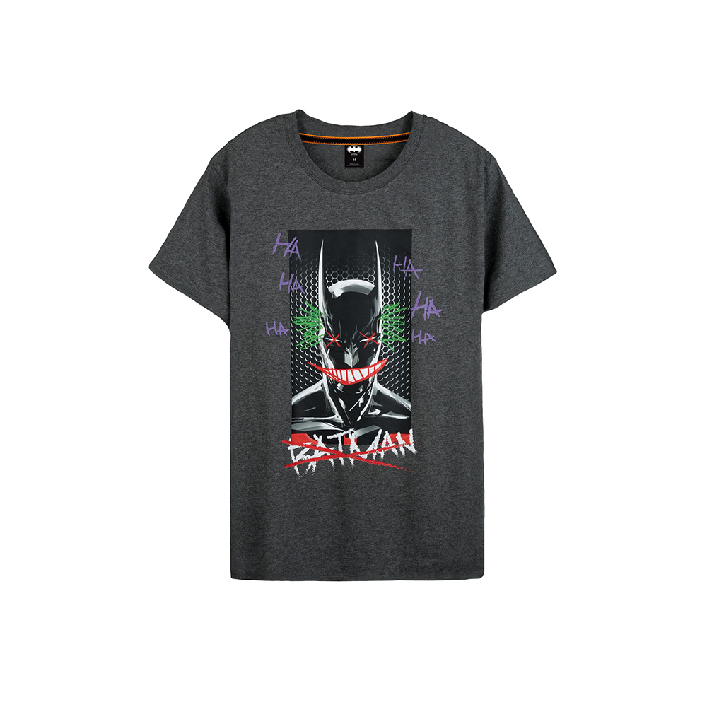 Batman Series: Batman Graffiti Tee (Dark Gray, Size L)