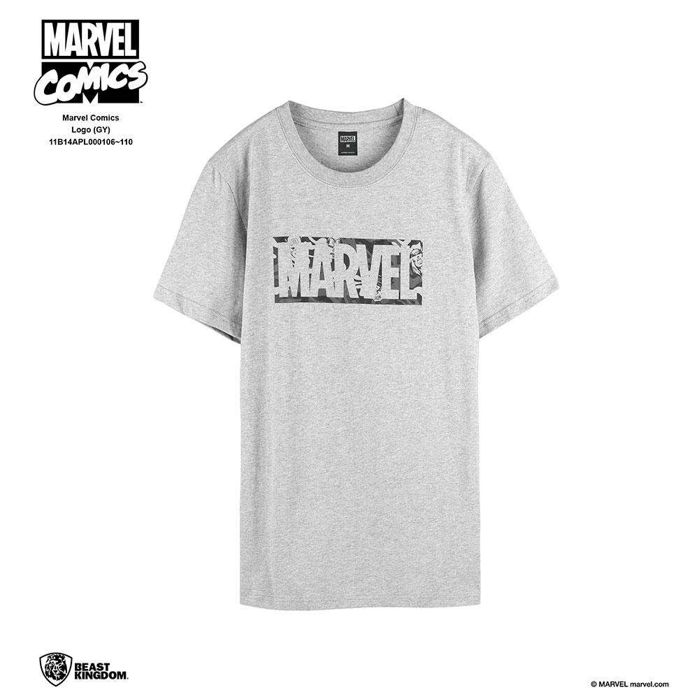 Marvel Comics: Logo Tee Series 10 - Gray, Size XL