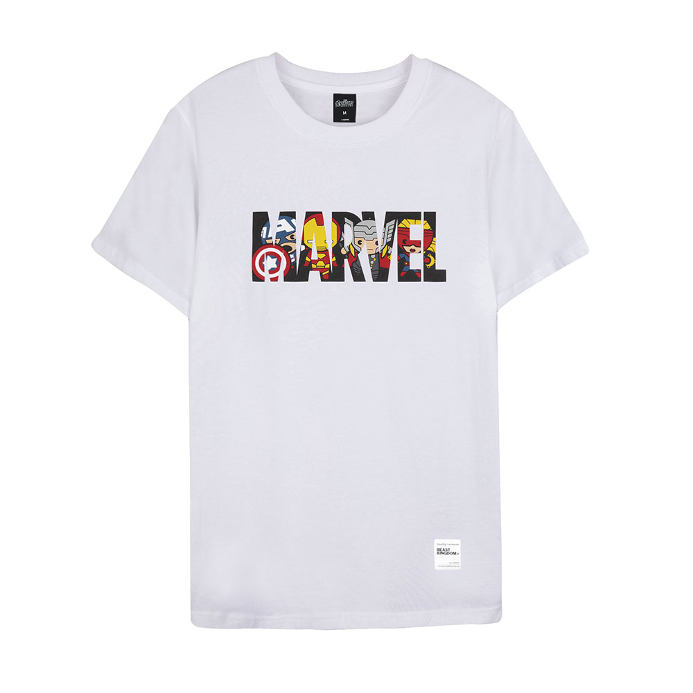 Marvel Kawaii Series Marvel Tee - White, Size XS