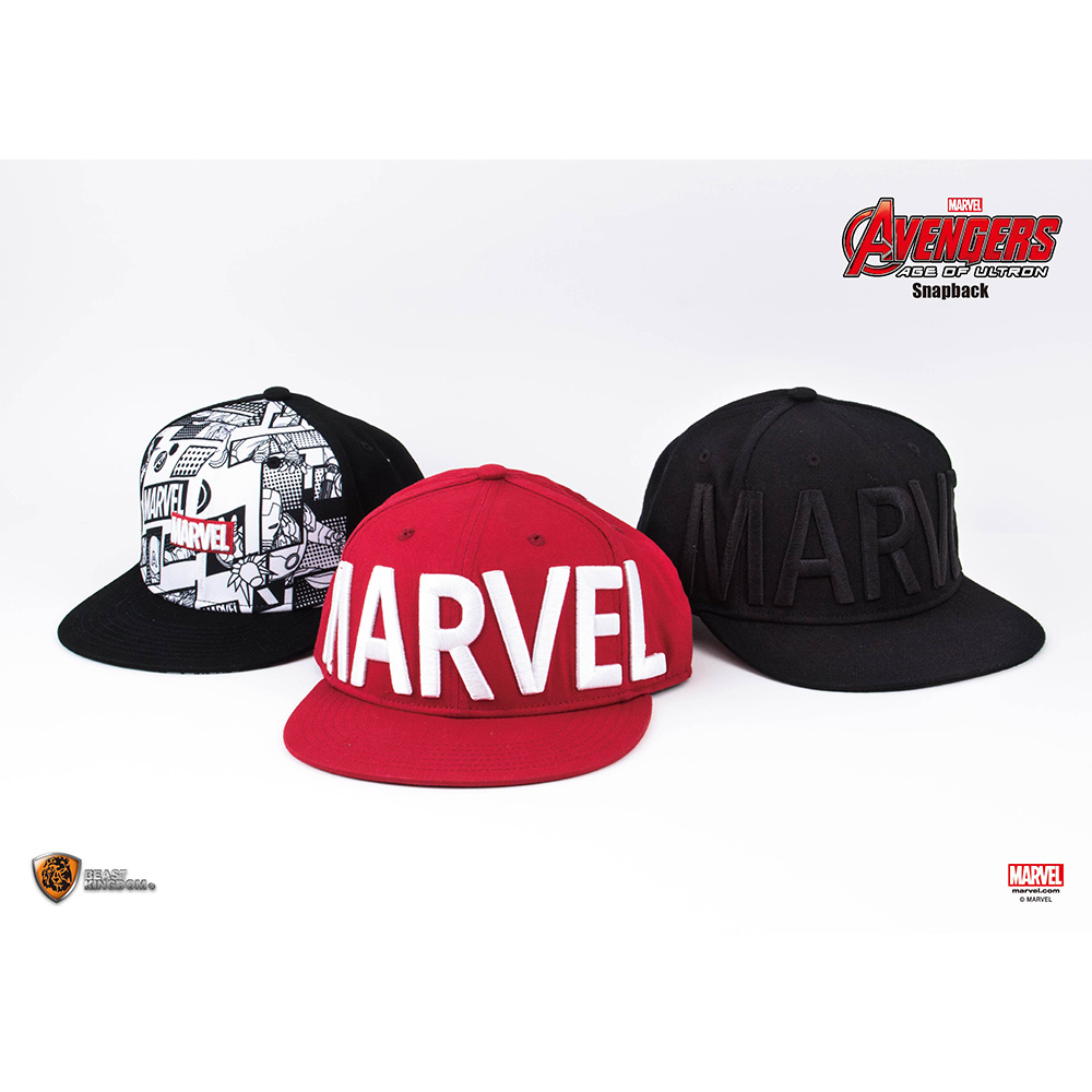 Marvel Series Marvel Logo Snapback (Red, F)