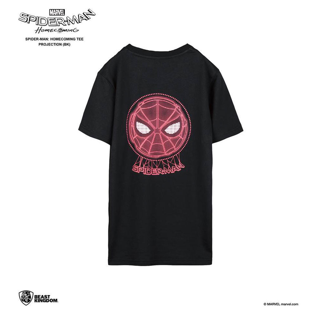 Spider-Man: Homecoming Tee Projection - Black, L