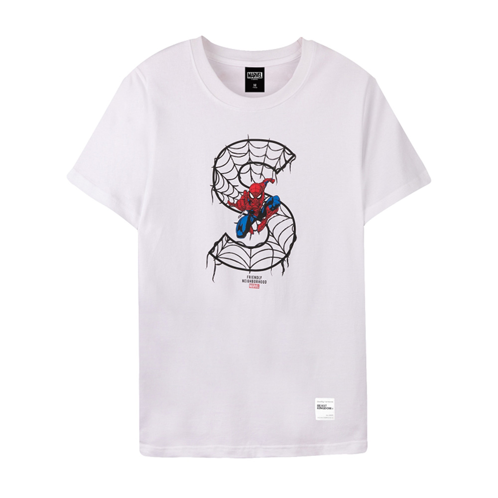 Spider-Man Series Spider-Man S Tee (White, Size S)