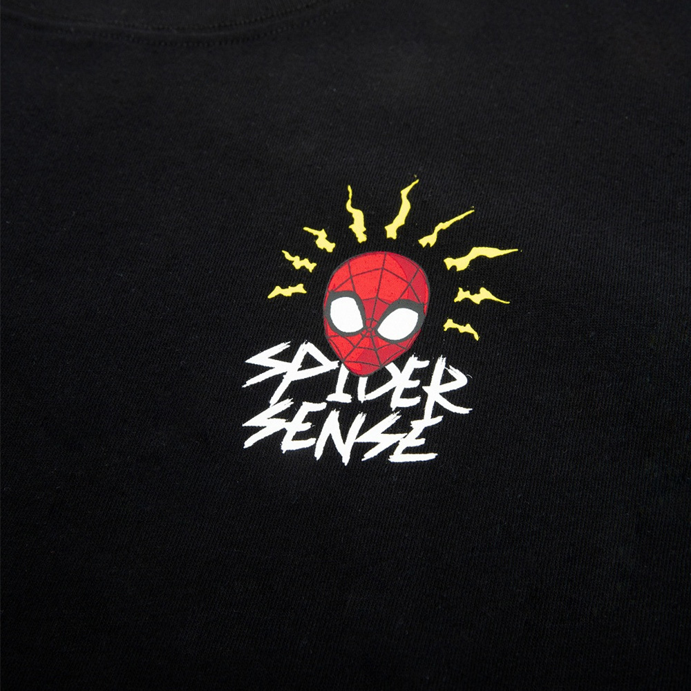 Spider-Man Series Spider Sense Tee (Black, Size XL)