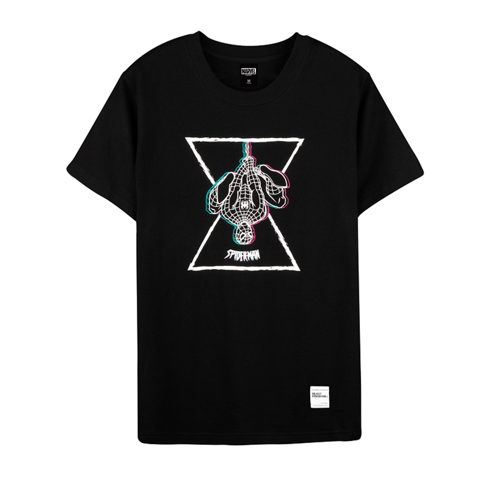 Spider-Man Series Vaporwave Tee (Black, Size M)