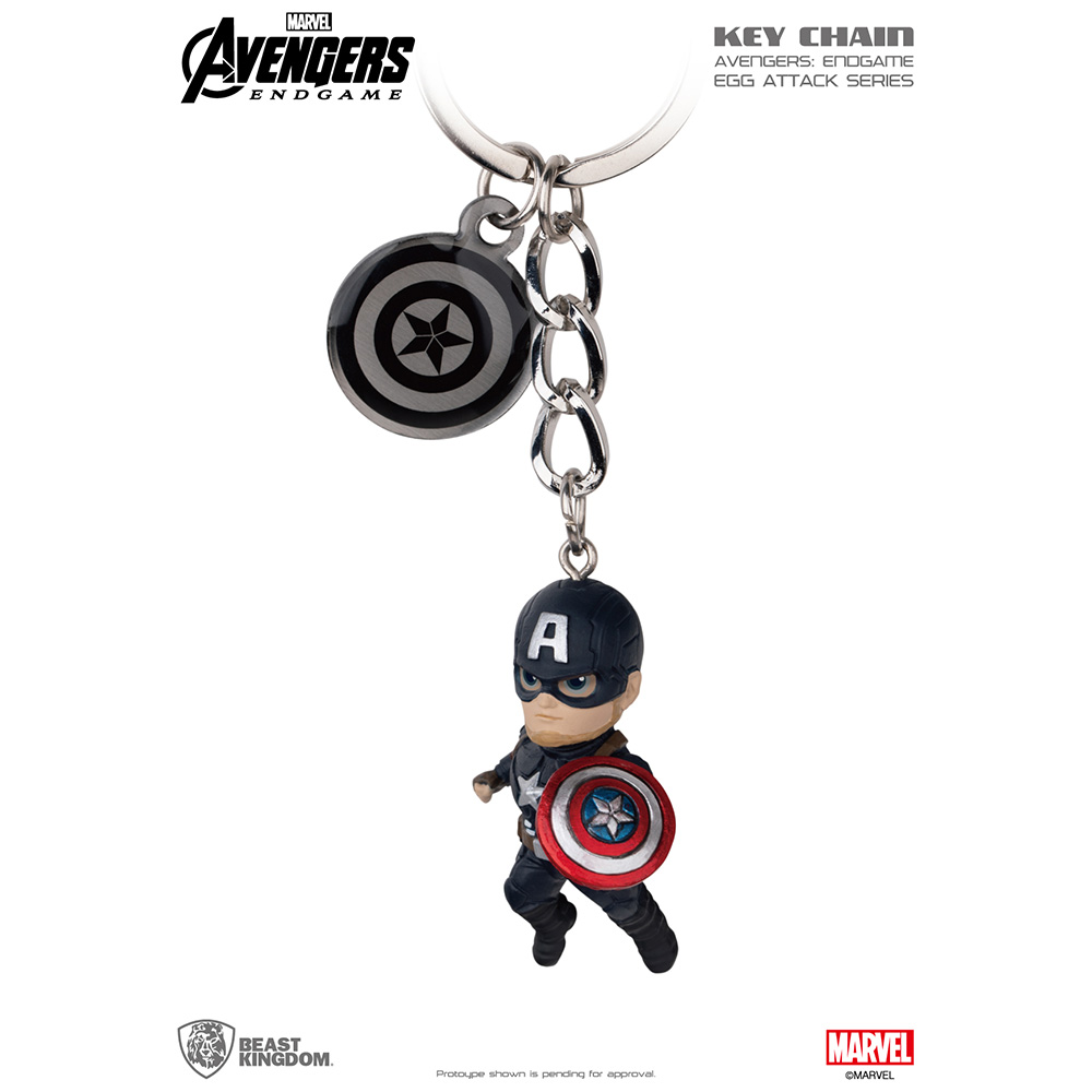 Avengers: End Game Egg Attack Key Chain Series Captain America