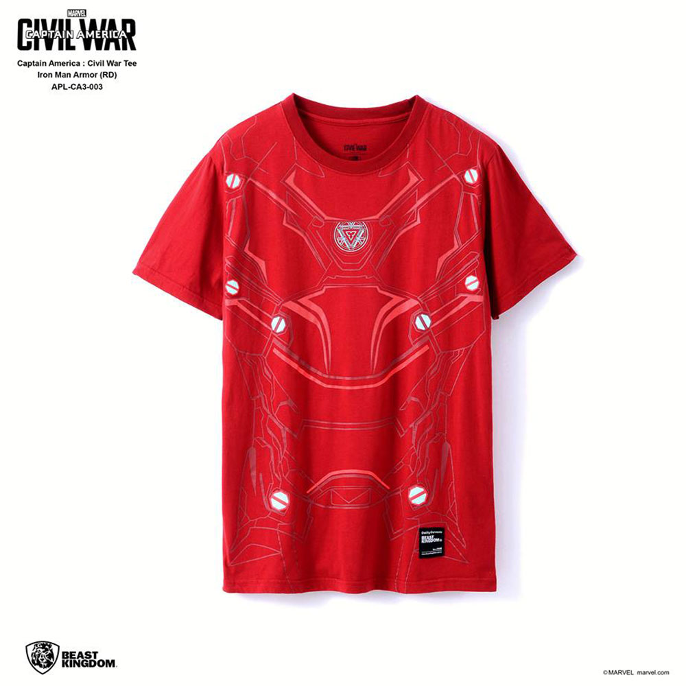 Marvel Captain America: Civil War Tee Iron Man Armor - Red, Size XL (APL-CA3-003)