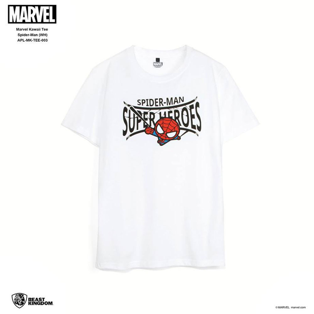 Marvel: Marvel Kawaii Tee Spider-Man - White, Size XL (APL-MK-TEE-003)