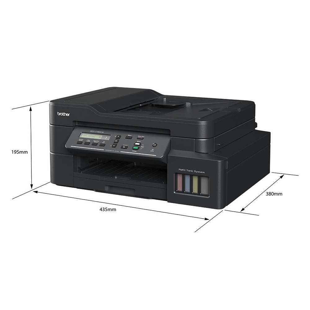 Brother DCP-T720DW Print, Scan, Copy, Wireless, Duplex Print A4 Refill Ink Tank Printer