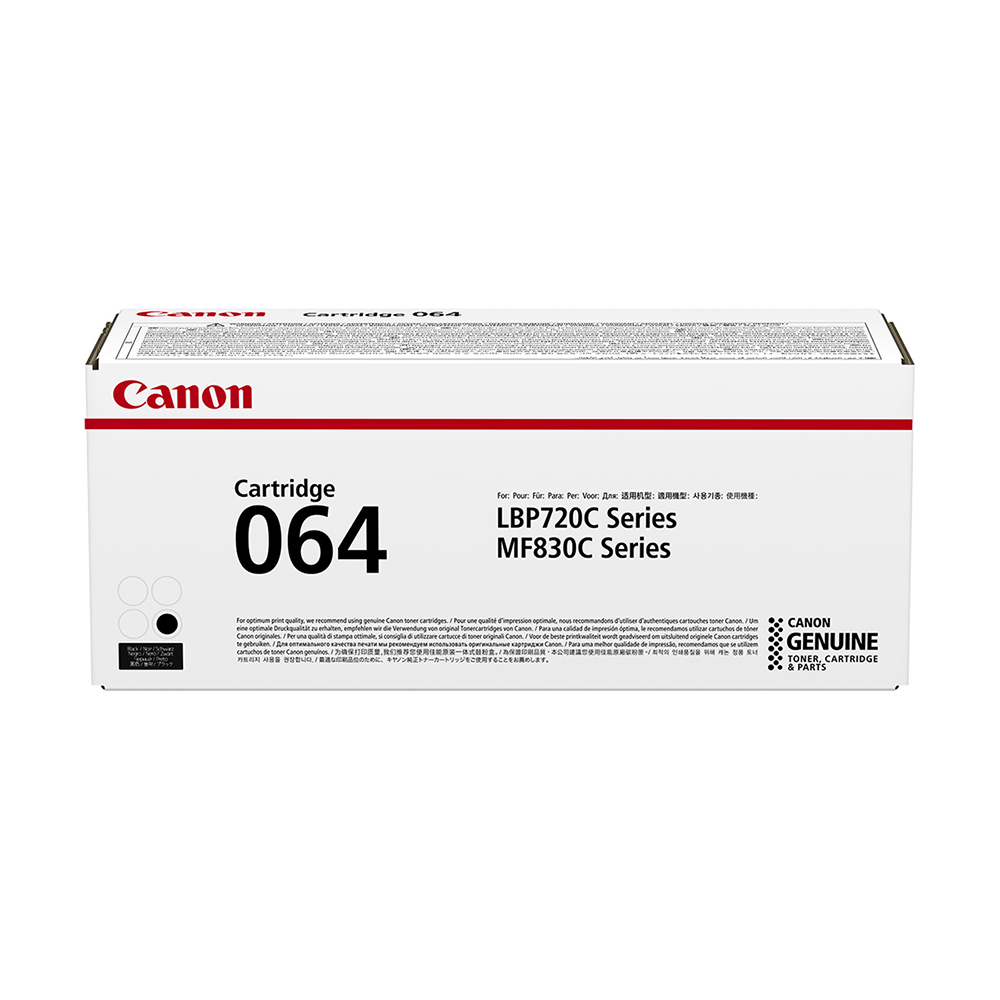 Canon Cartridge 064 Original Black Toner Cartridge for model LBP722Cdw / MF832Cdw (6000 pages)