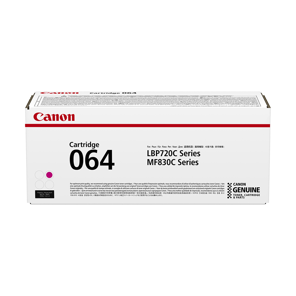 Canon Cartridge 064 Original Magenta Toner Cartridge for model LBP722Cdw / MF832Cdw (5000 pages)