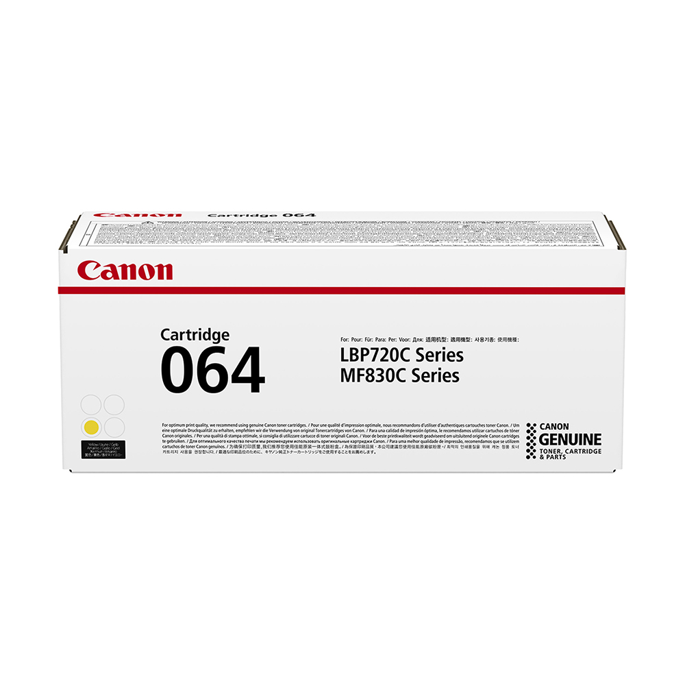 Canon Cartridge 064 Original Yellow Toner Cartridge for model LBP722Cdw / MF832Cdw (5000 pages)