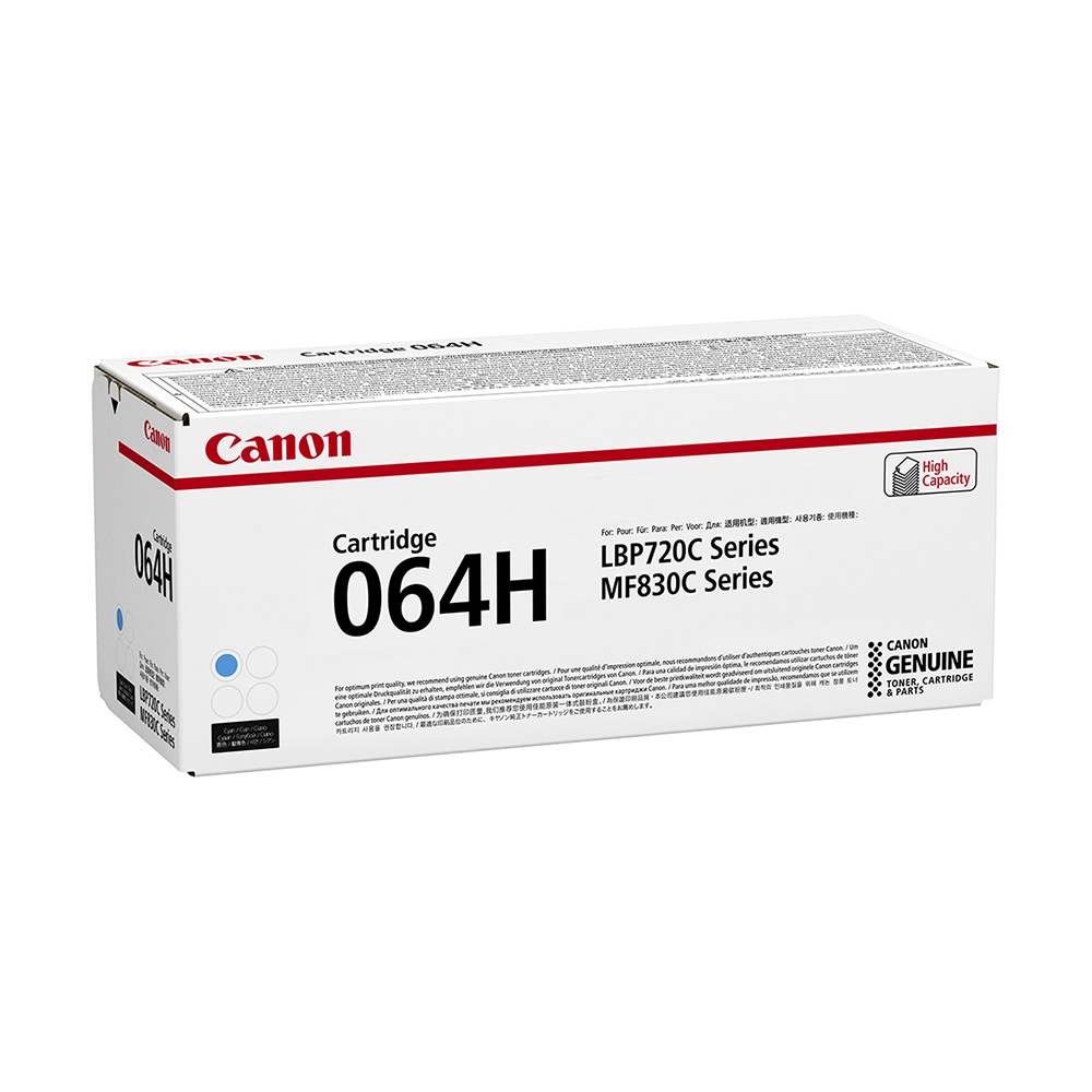 Canon Cartridge 064H Original Cyan Toner Cartridge for model LBP722Cdw / MF832Cdw (10400 pages)	