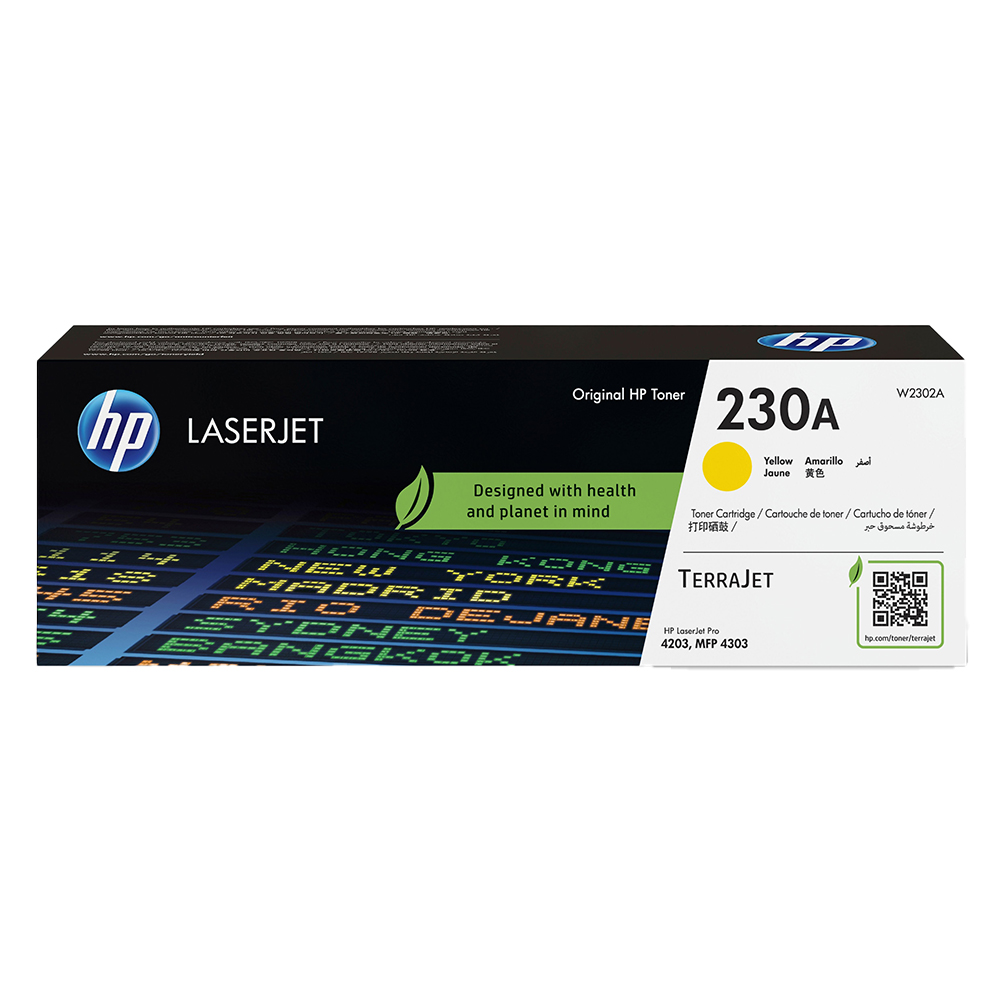 HP 230A Original Yellow Toner Cartridge 1,800pages (W2302A)