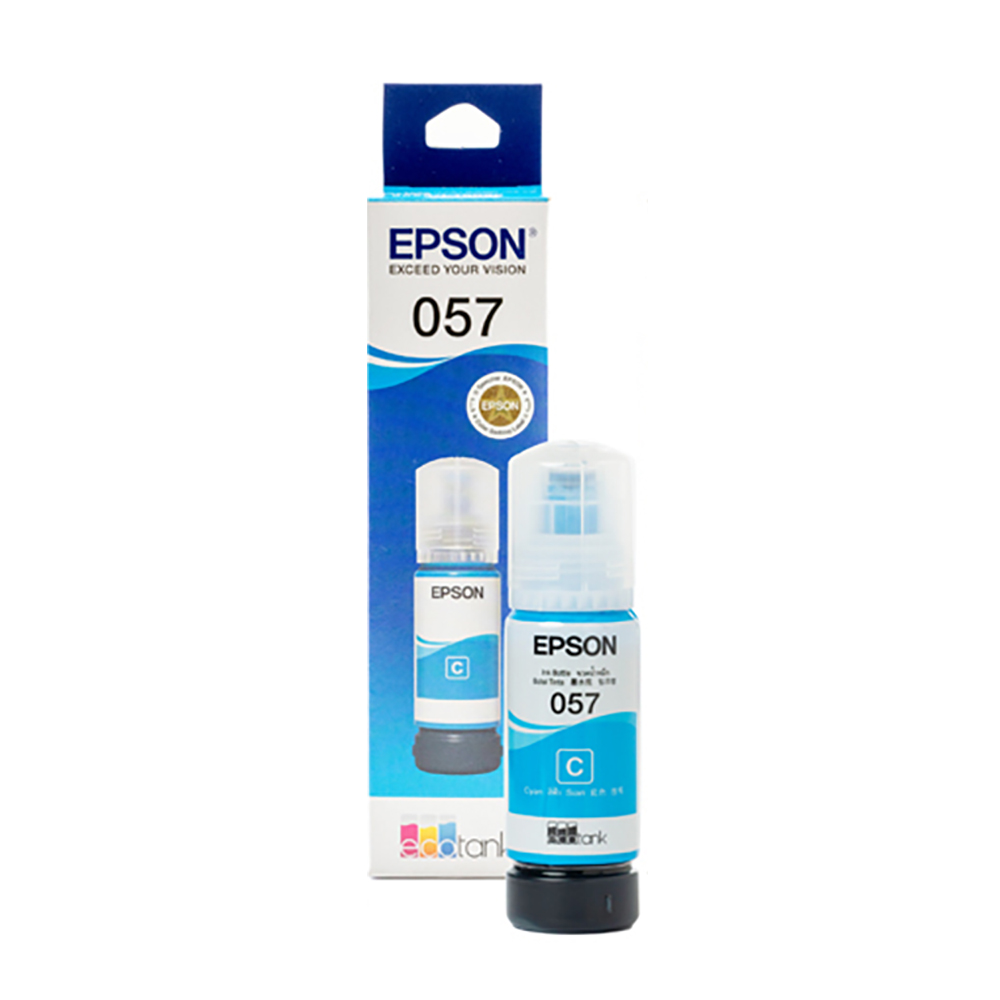 Epson 057 Cyan Original Ink Refill Bottle 70ml For L8050/L18050 (C13T09D200)
