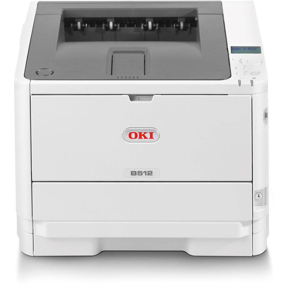 OKI B512dn Mono Printer B500 Series Duplex, Network LED Printer - 45762026