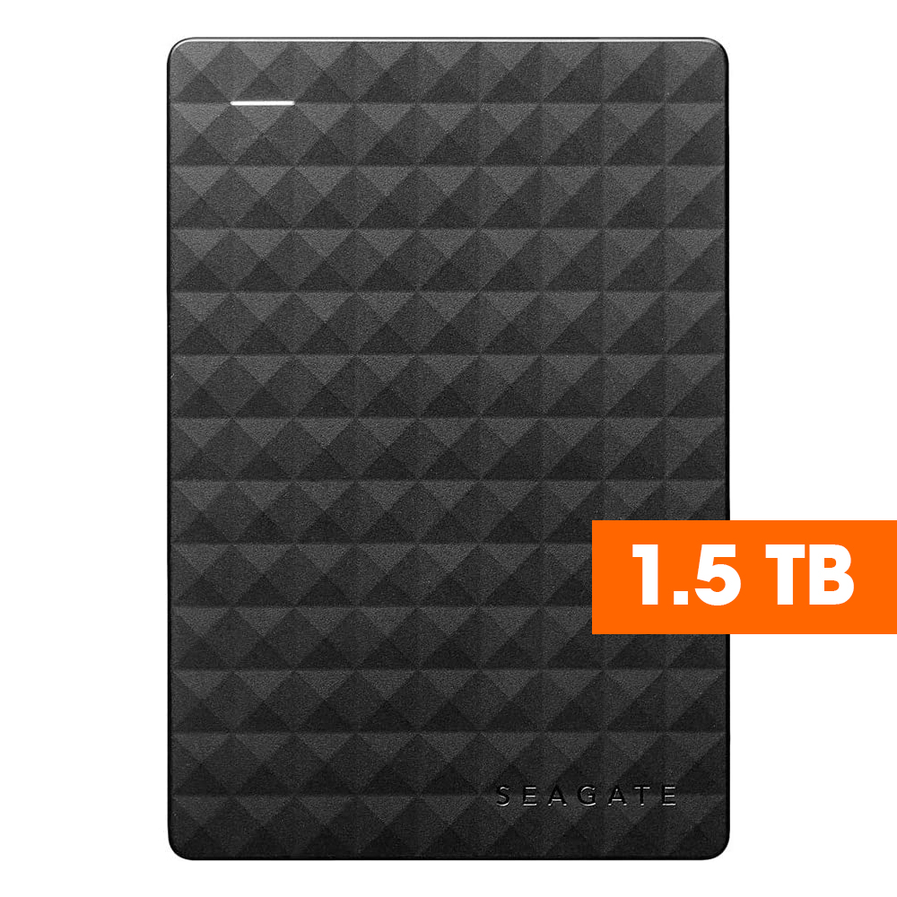 Seagate Expansion 1.5TB (Black) USB 3.0 Portable External Hard Drive with Drag-and-Drop File Saving Windows Compatibility External Hard Disk
