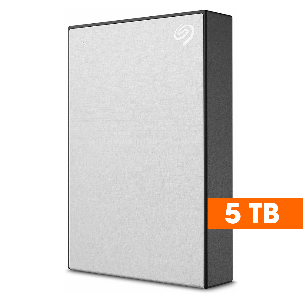 Seagate 5TB (Space Grey) Backup Plus Portable Aluminium External Hard Disk Drive