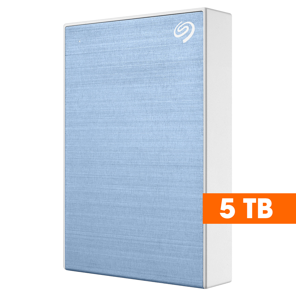 Seagate 5TB (Blue) Backup Plus Portable Aluminium External Hard Disk Drive