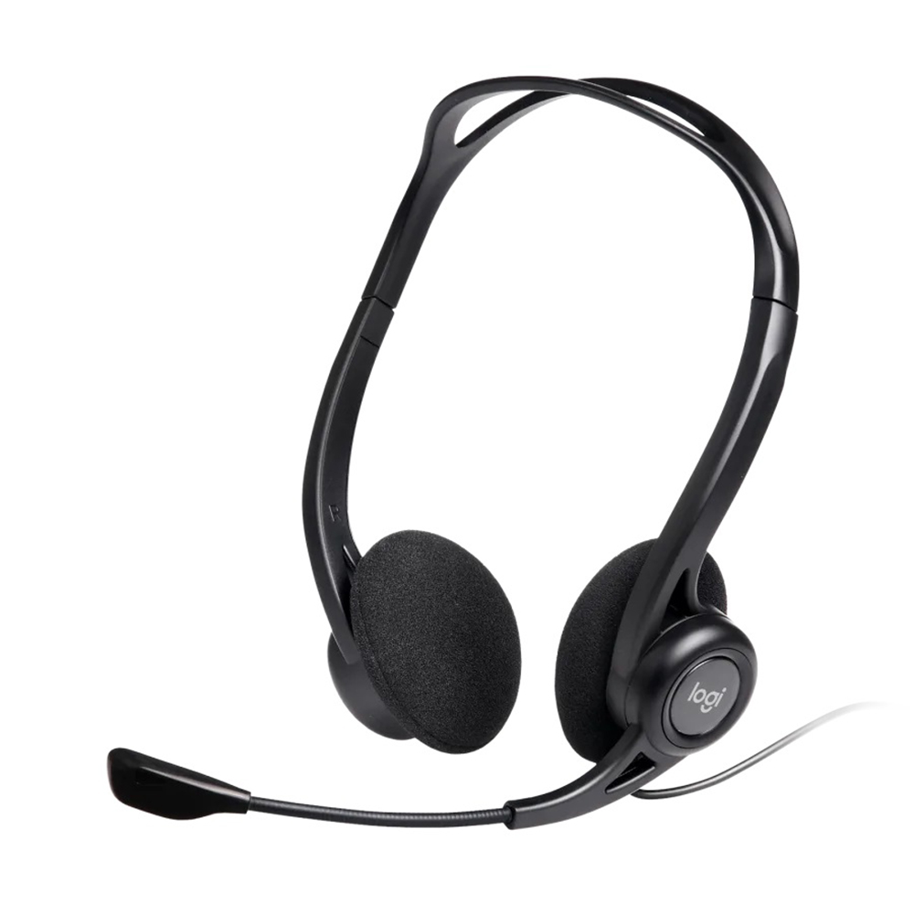 Logitech H370 USB Headset with Noise-Canceling Microphone - Black