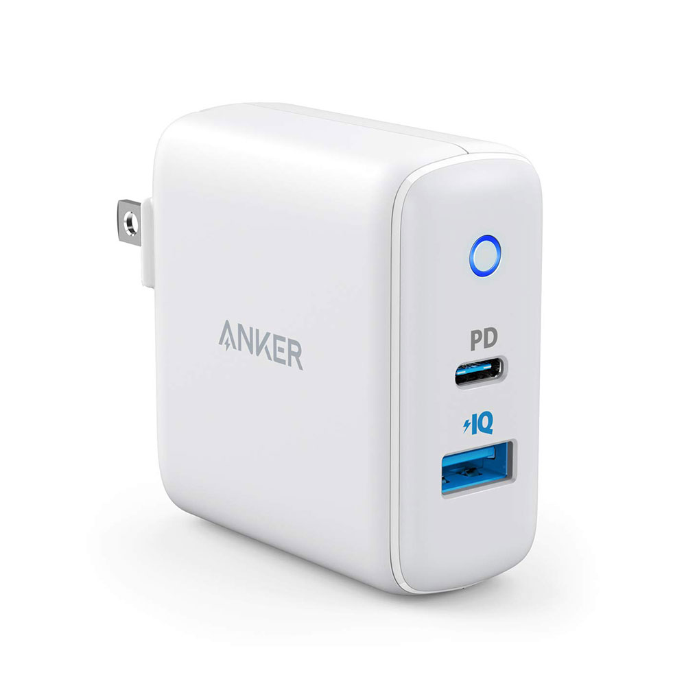 Anker A2626 PowerPort PD+2 33W PD + PIQ2.0 USB-C Wall Charger with LED ...