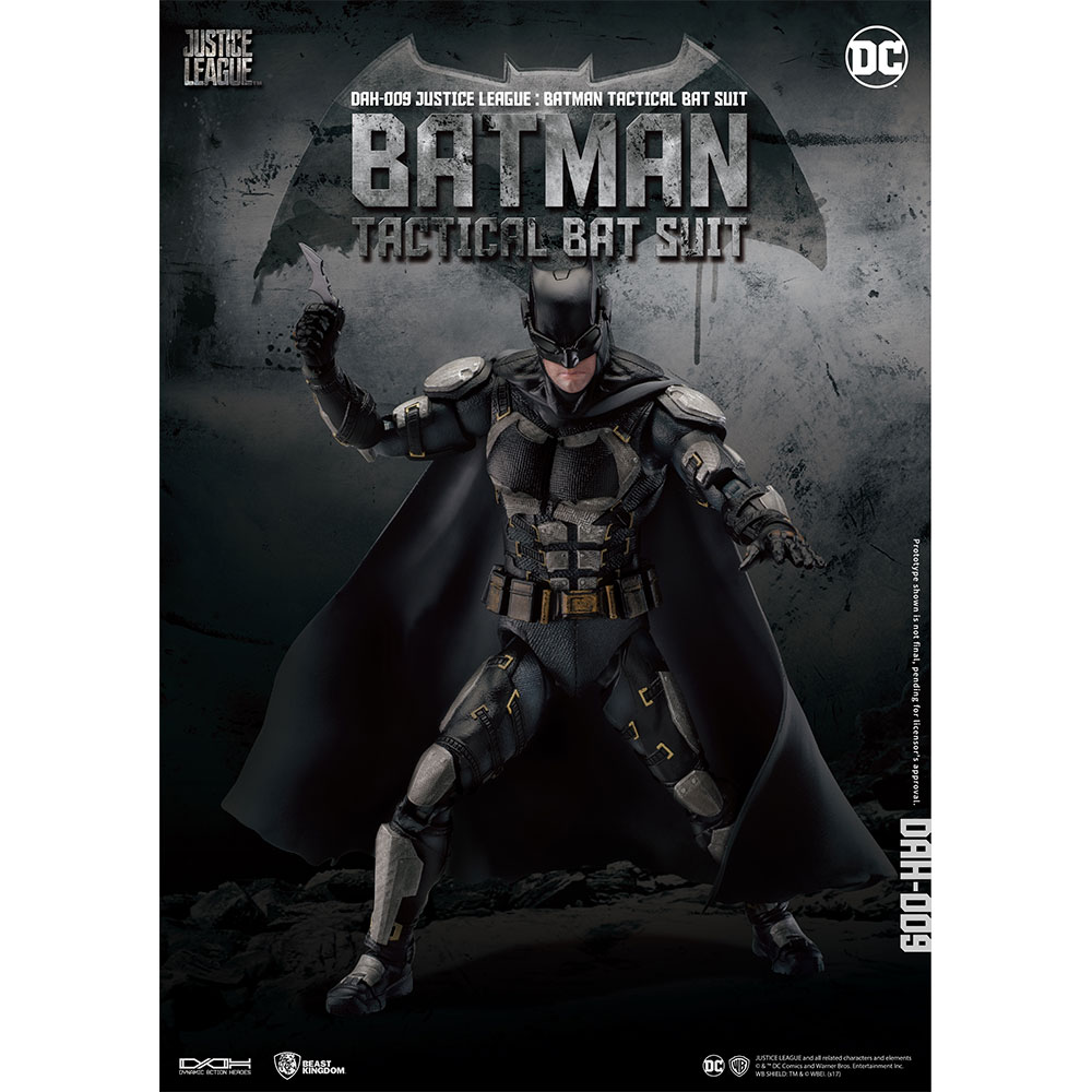 DC BEAST KINGDOM DYNAMIC 8-CTION Dah-009 JL TACTICAL Suit BATMAN Action Figure 