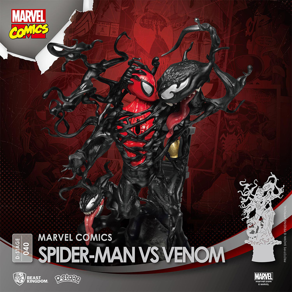 Beast Kingdom DS-040 Marvel Comics: Spider-Man vs Venom Diorama Stage –  Beast Kingdom SEA